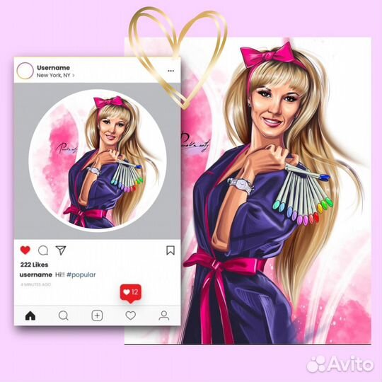 Цифровой портрет на заказ по фото