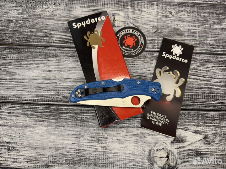 Нож Spyderco Ednura 4 Blue C10fpbl