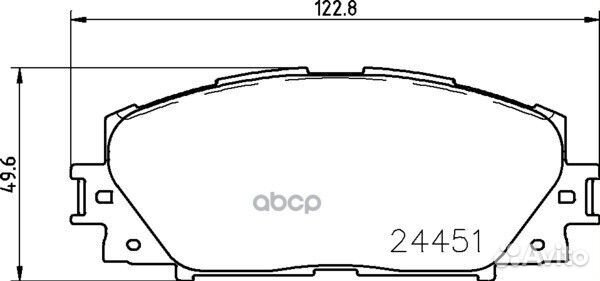 Колодки тормозные дисковые перед NP1091 NIS