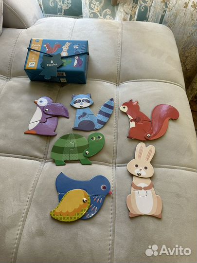 Пазл djeco животные для малышей