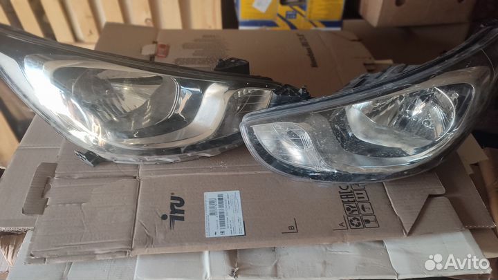 Фары на hyundai solaris 2014