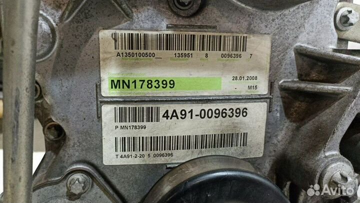 Двигатель (двс) 4A91 б/у для Mitsubishi Lancer (MN