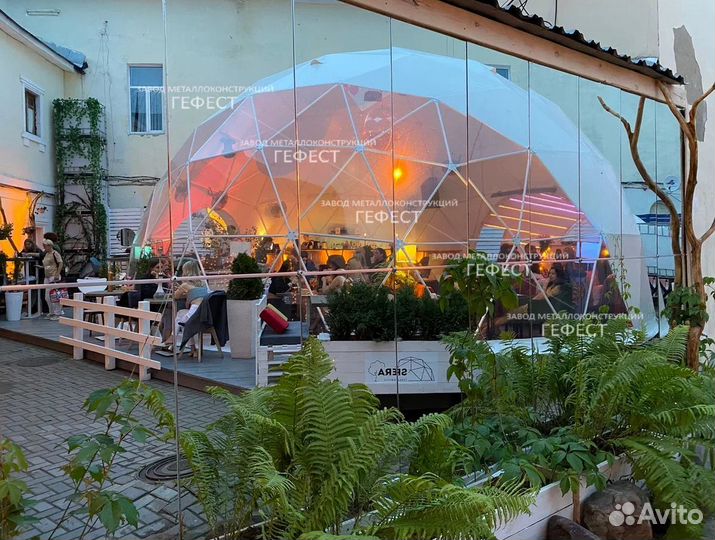 Шатер под павильон, ангар, кафе диаметр 12 м