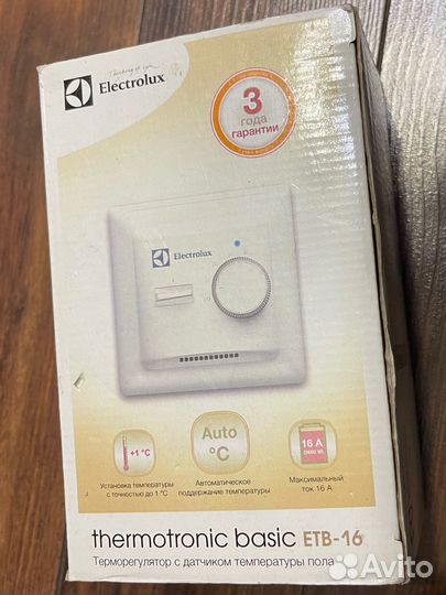 Терморегулятор electrolux etb-16