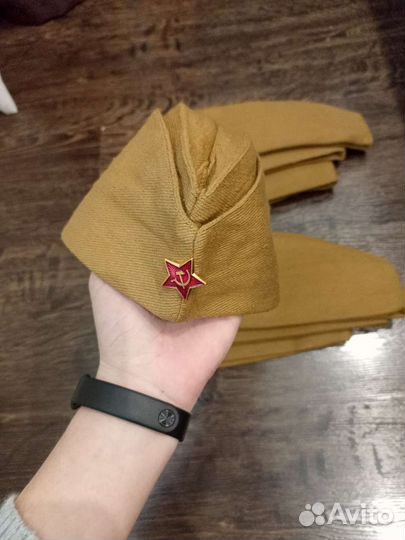 Пилотка по госту на подкладке, 2 складки размер 52