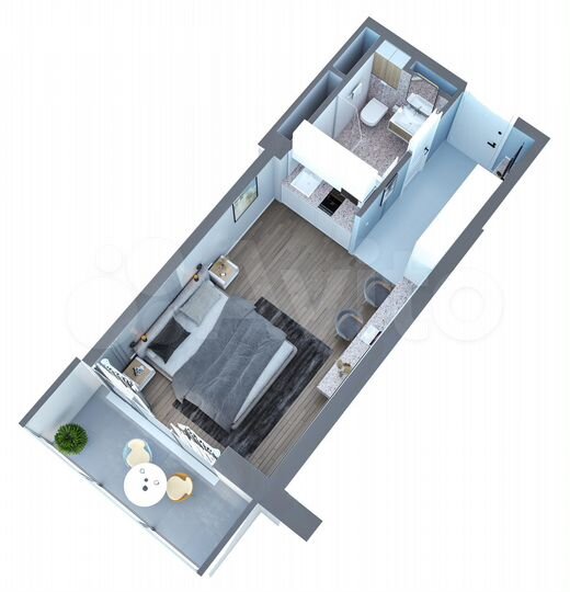 Квартира-студия, 30 м² (Грузия)