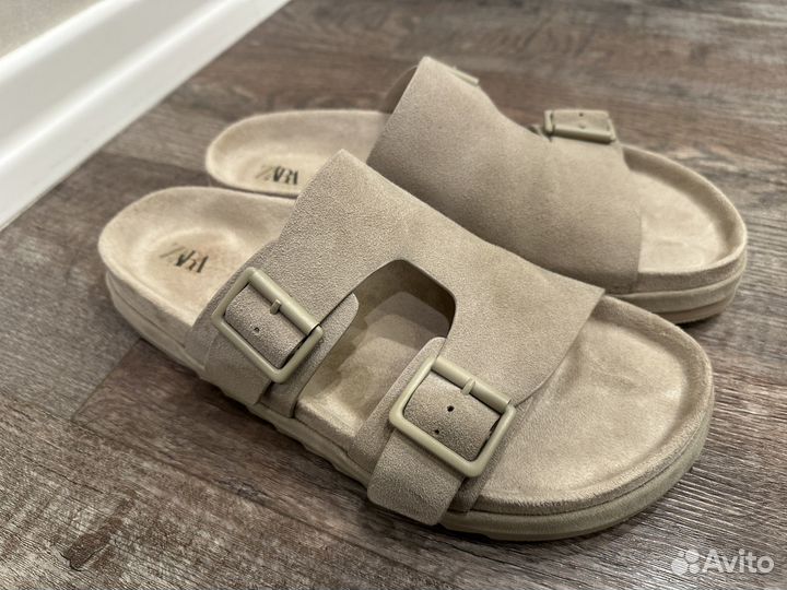Сандалии замшевые Zara
