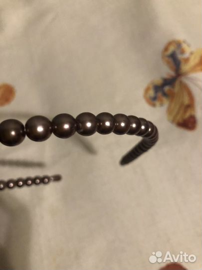 Ободок для волос под жемчуг