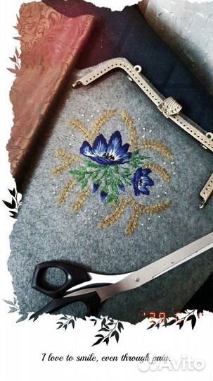 Эксклюзивсумочка ручной работы с вышивкой