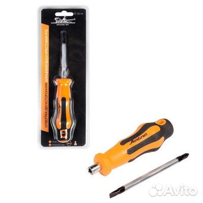 Отвертка двухсторонняя шлицевая sl6 и крестовая ph