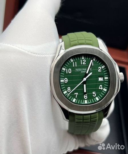 Patek Philippe steel green часы