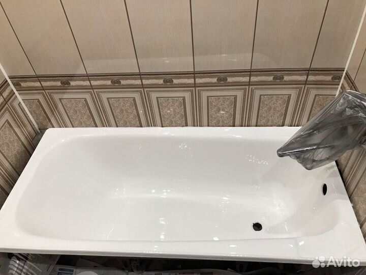 Реставрация ванны жидким акрилом, мрамором