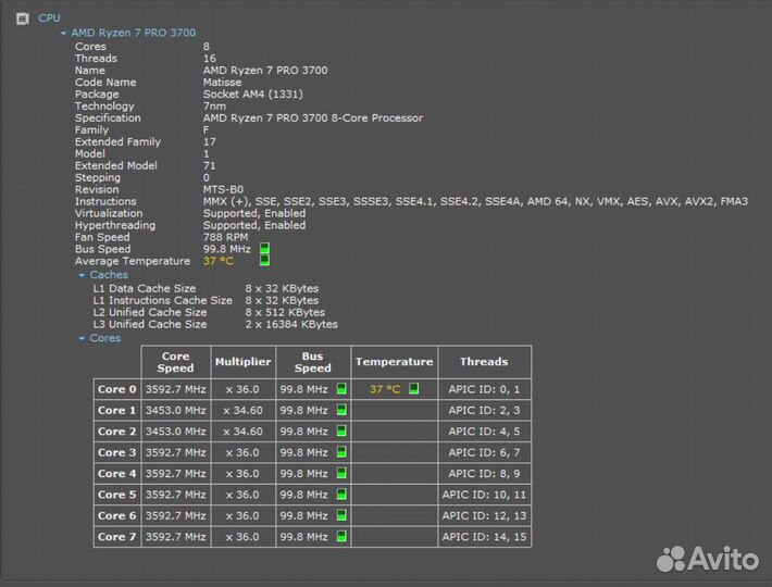 Ryzen 7 3700pro