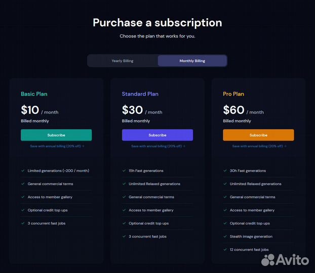Midjourney V5.2 подписка Basic/Standart/Pro