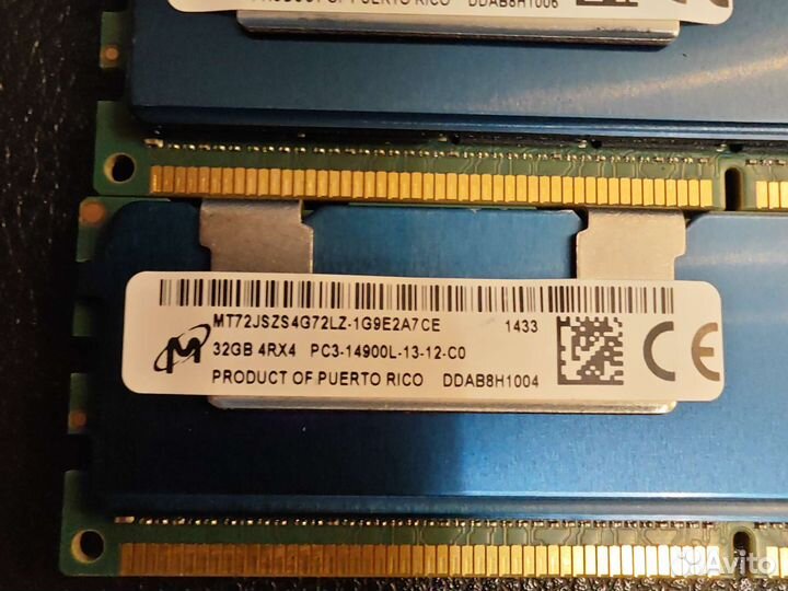 Micron hp 32gb 1866mhz ddr3 pc3-14900l (lrdimm)