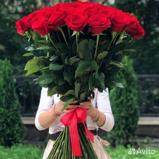 101 Роза цветы букеты 25 51 доставка
