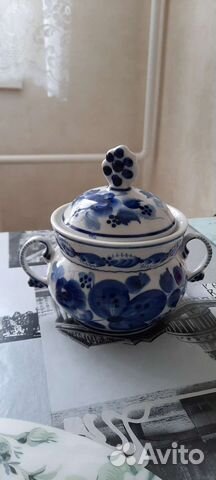 Сахарница СССР гжель