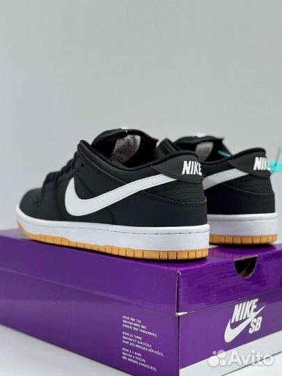 Кроссовки Nike sb dunk low pro black gum