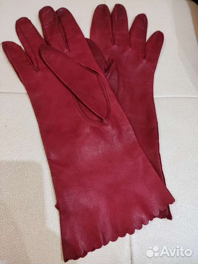 Перчатки кожаные женские