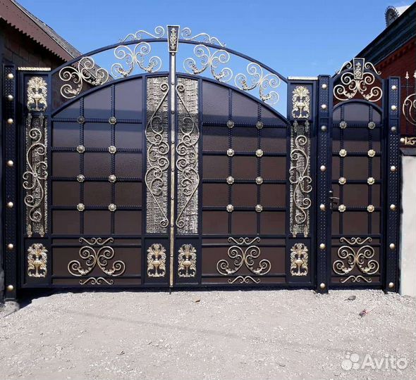 Ворота кованые