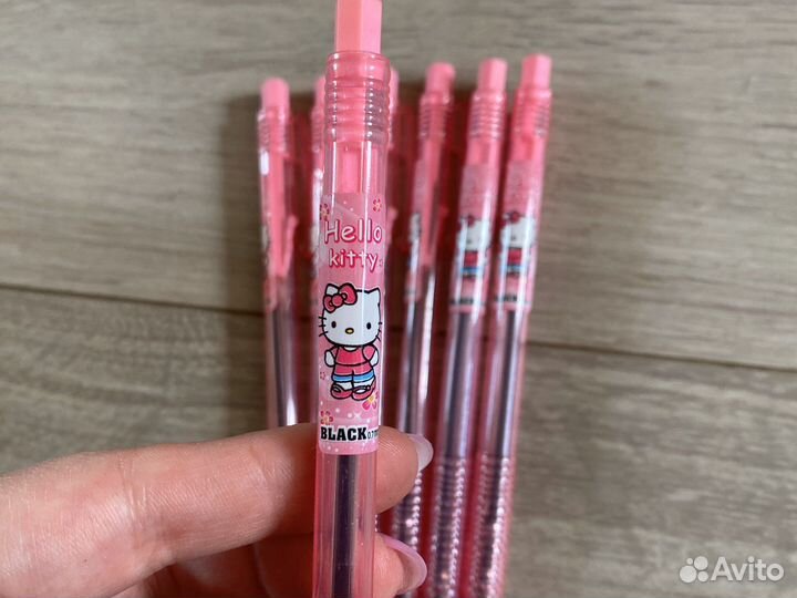Ручки hello kitty черные новые комлект