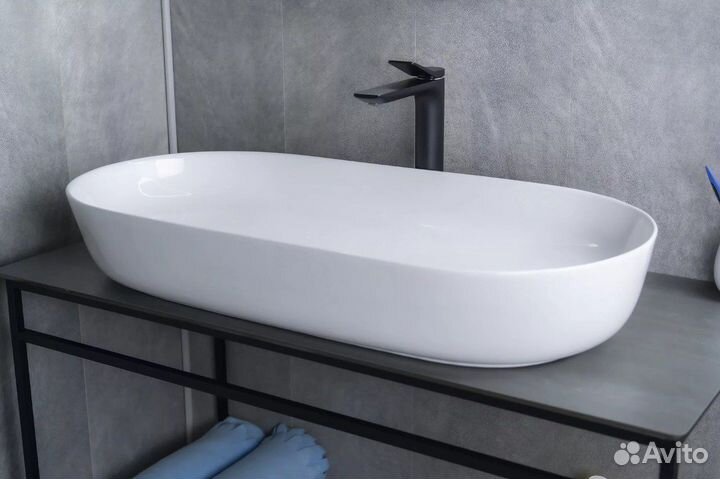 Накладная белая раковина для ванной Gid N934