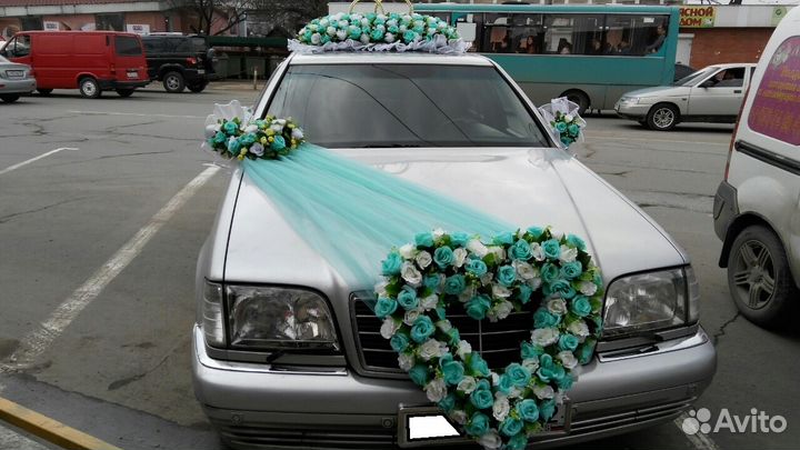Набор украшений на свадебную машину
