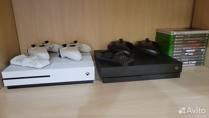 Xbox one s/x. 1tb. C играми