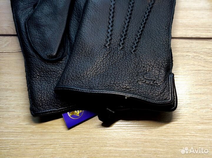 Кожаные Перчатки Кожа оленя Флис внешний шов