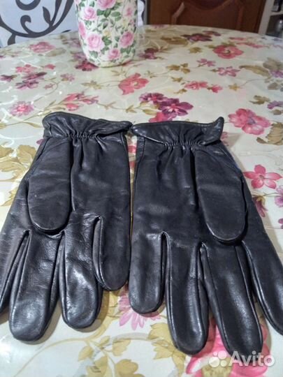 Перчатки кожаные мужские новые