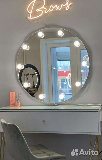 Зеркало круглое безрамное