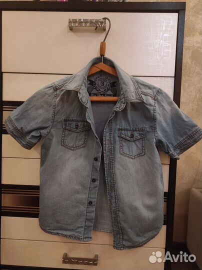 Джинсовая рубашка на мальчика