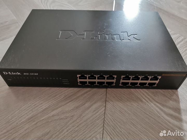Коммутатор, свитч D Link DES-1016D