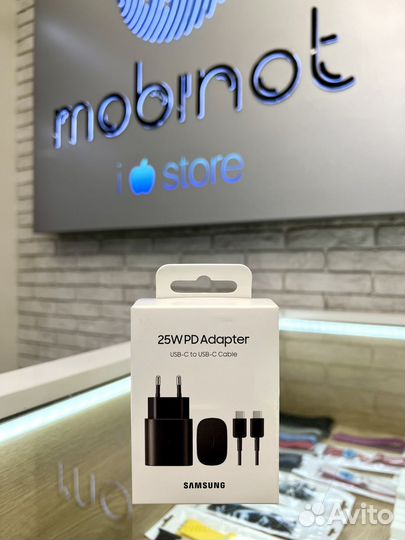 Сетевой Адаптер Samsung 25W PD USB-C to USB-C