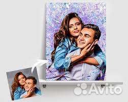 Портрет фото на холсте, под заказ, дрим арт, шарж