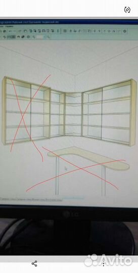 Стеллаж шкаф навесной