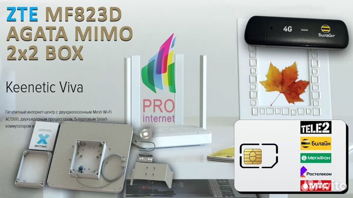 Роутер keenetic Viva ZTE MF823 agata BOX