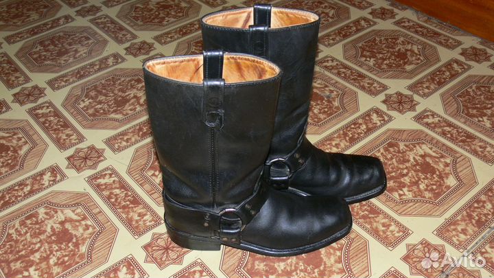 Сапоги мужские кожаные чопперы