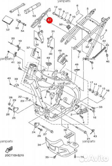 Новая оригинальная крышка Yamaha WR YZ 450