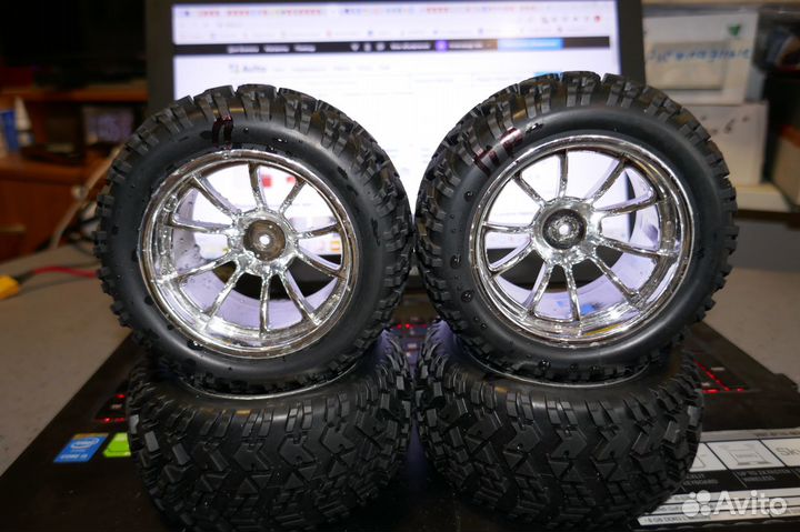 Комплет колес 4ш. для Монстра, 1/10 масштаба