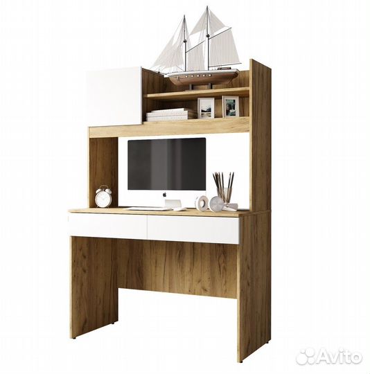 Стол письменный Селфи бтс дуб крафт/белый