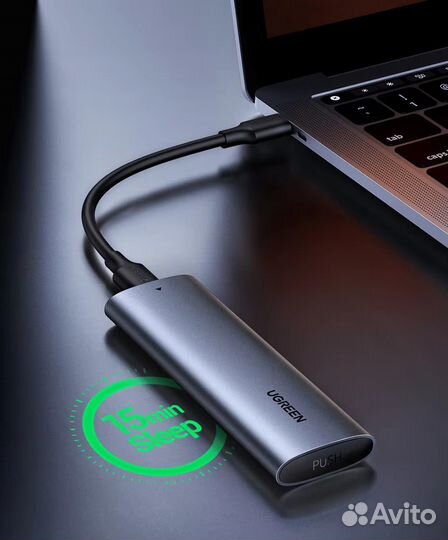 Внешний корпус (бокс, кейс) для SSD M2 ugreen 10Gb