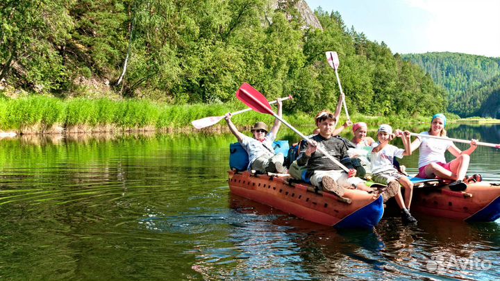 Сплав по реке Ай ночлег в оборудованном кемпинге