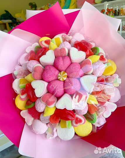 Сладкий букет из мармелада