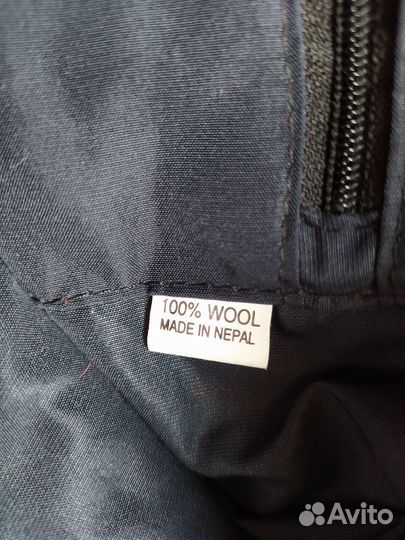 Сумка валяная шерстяная на молнии, Непал