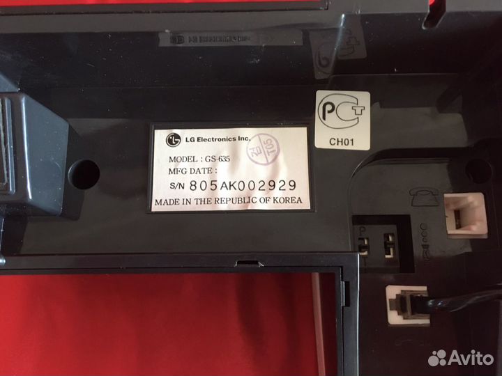 Домашний телефон LG GS-635 и Voxtel 3300