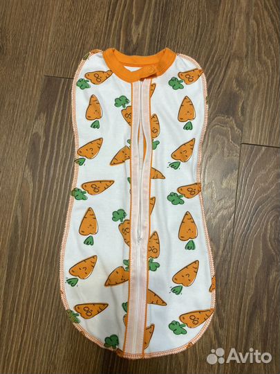 Пеленка кокон на молнии 56 размер
