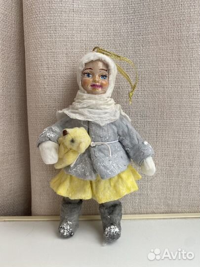 Ватные елочные игрушки СССР