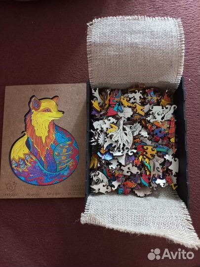 Деревянная мозаика Лиса от Unidragon