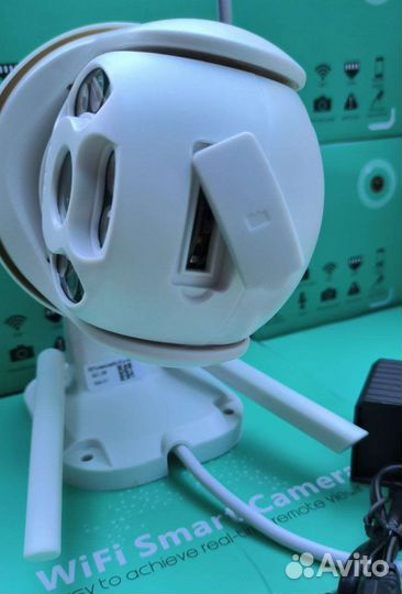 Уличная Камера видеонаблюдения PTZ WIFi Радионяня